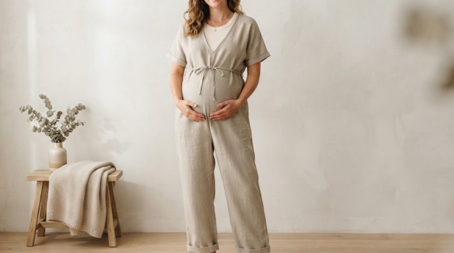 Linen Blend Jumpsuit — alternate view
