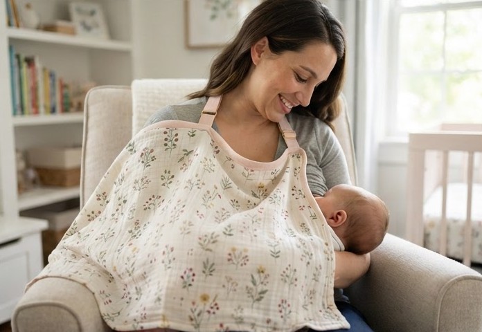 Muslin Feeding Cover — Feeding cover